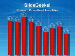 Real estate growth business powerpoint templates and powerpoint backgrounds 0811