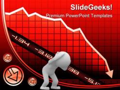 Recession on graph business powerpoint templates and powerpoint backgrounds 0711