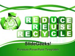Recycle environment powerpoint backgrounds and templates 1210