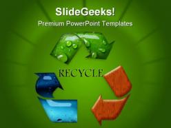 Recycle Symbol Nature PowerPoint Templates And PowerPoint Backgrounds 0811