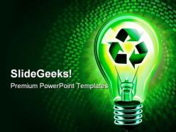 Recycling idea technology powerpoint templates and powerpoint backgrounds 0211