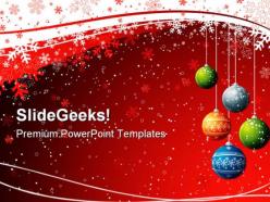 Red christmas background powerpoint templates and powerpoint backgrounds 0711