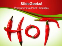 Red hot chilli peppers food powerpoint templates and powerpoint backgrounds 0311
