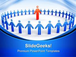 Red leader leadership powerpoint templates and powerpoint backgrounds 0511