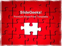 Red puzzle background powerpoint templates and powerpoint backgrounds 0711