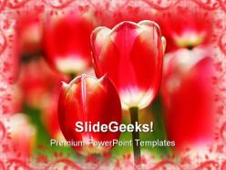 Red tulips beauty powerpoint templates and powerpoint backgrounds 0211