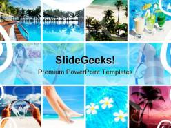 Resort collage nature powerpoint templates and powerpoint backgrounds 0811