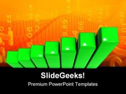 Rising graph business powerpoint backgrounds and templates 1210
