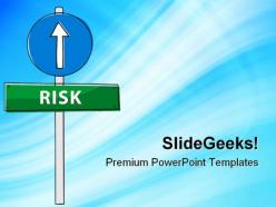 Risk ahead business powerpoint templates and powerpoint backgrounds 0911