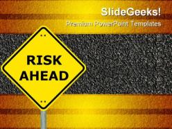 Risk ahead symbol powerpoint templates and powerpoint backgrounds 0911