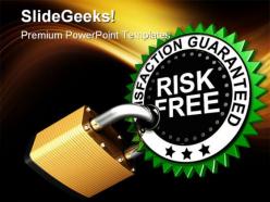 Risk free security powerpoint backgrounds and templates 1210