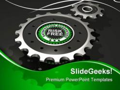 Risk free technology powerpoint templates and powerpoint backgrounds 0611