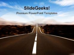 Road in motion future powerpoint templates and powerpoint backgrounds 0911