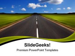 Road nature powerpoint templates and powerpoint backgrounds 0811