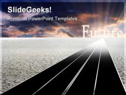 Road to future travel powerpoint templates and powerpoint backgrounds 0711