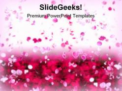 Rose petals beauty powerpoint templates and powerpoint backgrounds 0711