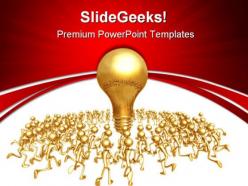 Running towards idea business powerpoint templates and powerpoint backgrounds 0611