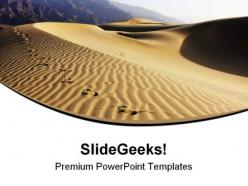 Sand dunes nature powerpoint templates and powerpoint backgrounds 0811