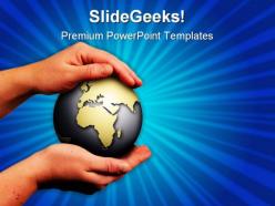 Save The World Globe PowerPoint Templates And PowerPoint Backgrounds 0811