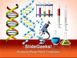 Science and genetics icons medical powerpoint templates and powerpoint backgrounds 0811