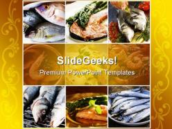 Seafood health powerpoint templates and powerpoint backgrounds 0811