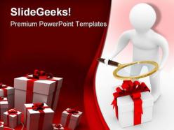 Search of gifts technology powerpoint templates and powerpoint backgrounds 0211