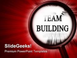 Search team building metaphor powerpoint templates and powerpoint backgrounds 0811