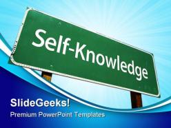Self knowledge education powerpoint templates and powerpoint backgrounds 0811