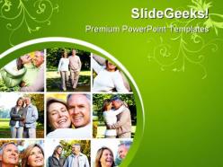 Senior couples lifestyle powerpoint templates and powerpoint backgrounds 0411