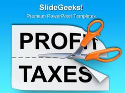 Separates profit and taxes business powerpoint templates and powerpoint backgrounds 0411