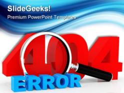 Server error404 technology powerpoint templates and powerpoint backgrounds 0111