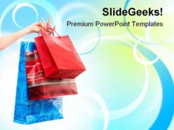 Shopping bags sales powerpoint templates and powerpoint backgrounds 0311