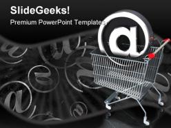 Shopping cart symbol powerpoint templates and powerpoint backgrounds 0211
