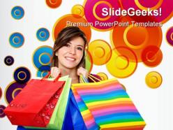 Shopping woman01 sales powerpoint templates and powerpoint backgrounds 0311