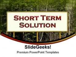 Short term solution business powerpoint templates and powerpoint backgrounds 0211