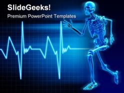 Skeleton running science powerpoint templates and powerpoint backgrounds 0211