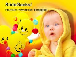 Smiley child baby powerpoint templates and powerpoint backgrounds 0411