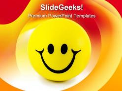 Smiley face shapes powerpoint backgrounds and templates 0111