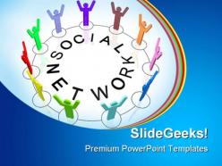 Social network people powerpoint backgrounds and templates 0111