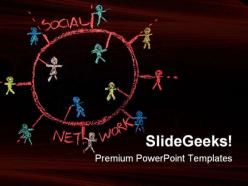 Social networking communication powerpoint templates and powerpoint backgrounds 0811