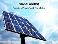 Solar power panel technology powerpoint templates and powerpoint backgrounds 0811