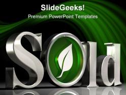 Sold environment powerpoint backgrounds and templates 0111