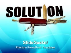Solution industrial powerpoint templates and powerpoint backgrounds 0911
