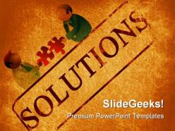 Solutions background powerpoint templates and powerpoint backgrounds 0811