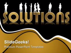 Solutions business people powerpoint templates and powerpoint backgrounds 0811