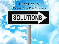 Solutions business powerpoint templates and powerpoint backgrounds 0911