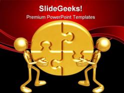 Solving the puzzle business powerpoint templates and powerpoint backgrounds 0811