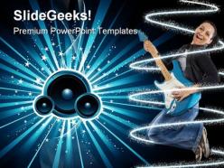 Sound burst music powerpoint templates and powerpoint backgrounds 0311