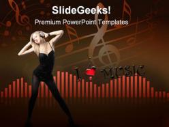 Sound music powerpoint templates and powerpoint backgrounds 0811