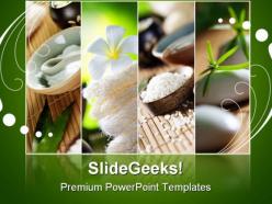 Spa fragments beauty powerpoint backgrounds and templates 1210